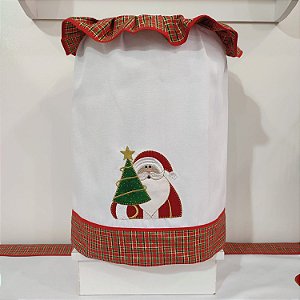 NATAL - CAPA PARA GALÃO 20 LITROS, NOEL ARVORE 92CM X 42CM.