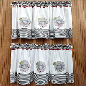 BANDÔ - BIRD CINZA, 3.00 X 45CM