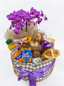 Bandeja Café com Orquídea