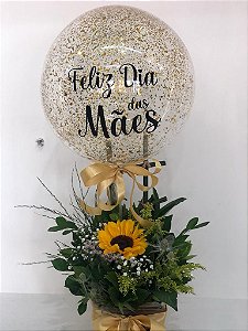Ballons Flowers Mãe