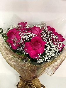 Buquê de Rosas colombianas Pink