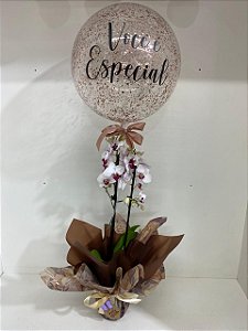 Mini orquídea com Balão