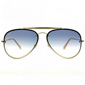 Óculos de Sol Ray-Ban RB3584 Blaze Aviador azul degrade