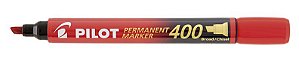 MARCADOR PERMANENTE PILOT MARKER 400 VERMELHO – PONTA CHANFRADA