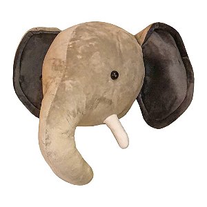 CABEÇA DE ELEFANTE FOFO DE PELUCIA