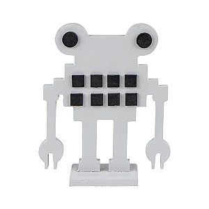 ADORNO ROBO CINZA-EN