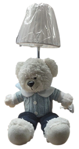 ABAJUR URSO AZUL-EN