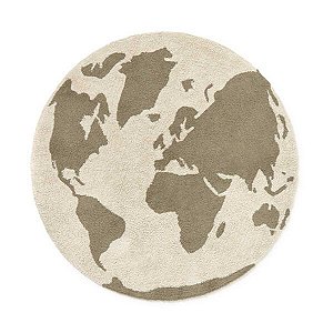 TAPETE RUGCYCLED MAPA MUNDI 120CM