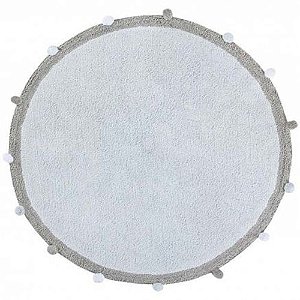 Tapete Infantil 1,20 de Diâmetro Lorena Canals Bubbly Soft Azul