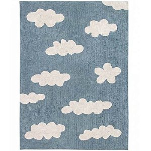 Tapete Infantil 1,20 x 1,60 Lorena Canals Nuvem Azul