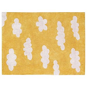 Tapete Infantil 1,20 X 1,60 Lorena Canals Nuvem Vintage Mostarda