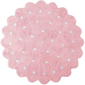 Tapete Infantil 1,40 de Diâmetro Lorena Canals Galletita Rosa