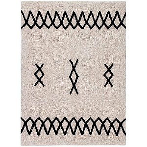 Tapete Infantil 1,20 X 1,60 Lorena Canals  Atlas Natural-Preto