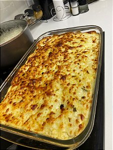 Escondidinho de frango com batata doce