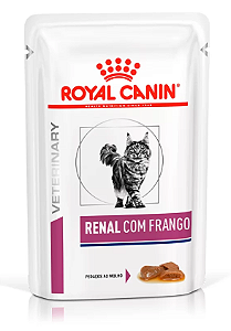 Ração Royal Canin Sachê Feline Veterinary Diet Renal Frango para Gatos - 85 g