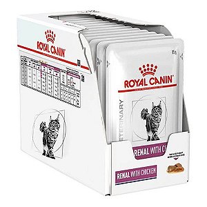 Royal Canin Sachê Feline Renal Frango p/ Gatos - Caixa c/12 - 85 g