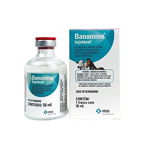 Banamine Injetável Anti-inflamatório MSD 50 mL