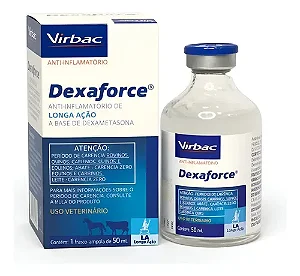 Dexaforce Anti-inflamatório Injetável Virbac 50 mL