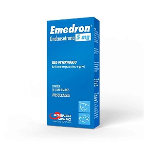 Emedron Antiemético para Cães e Gatos 5 mg com 10 Comprimidos