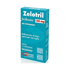 Zelotril 150 mg Agener União 12 Comprimidos - Cães e Gatos