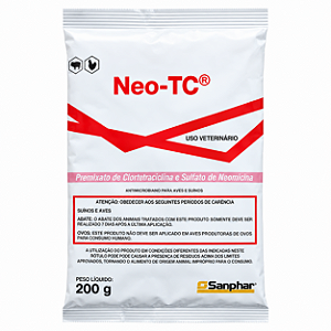 Neo-TC Sanphar Antibacteriano para Aves e Suínos 200 g