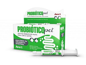 Probiótico Pet Avert 14 g - Pasta para Cães e Gatos