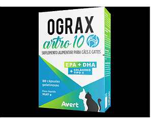 Ograx Artro 10 Avert 30 Cápsulas - Suplemento Articular