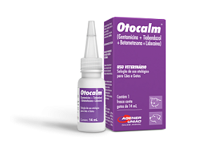 Otocalm Agener União 14 ml - Solução Otológica para Cães e Gatos