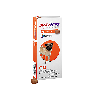 Bravecto Antipulgas e Carrapatos para Cães de 4,5 a 10 Kg