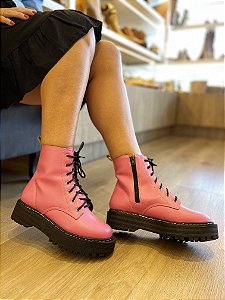Coturno Cano Médio Pink Kim