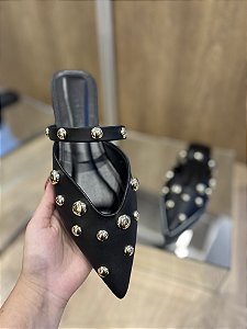 Mule Preta com Aplicações Monique