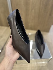 Sapatilha Marrom Bico Fino Suelen