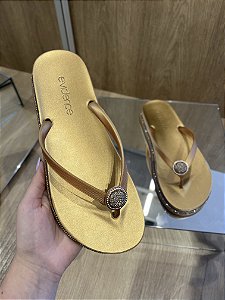 Flat Bronze Aplicações Strass Taissa