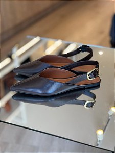 Sapatilha Slingback Marrom Maristela