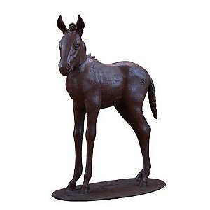 Cavalo Escultura De Potro - Ferro Fundido
