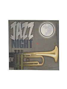Quadro Jazz Night 0,50m X 0,50m - Tela Impressa