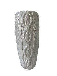 Vaso Decorativo em Cerâmica Branco Alto
