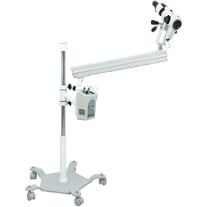 COLPOSCÓPIO DE AUMENTO VARIÁVEL BINOCULAR COM BRAÇO ARTICULÁVEL E 5 RODÍZIOS - PE 7000 VBR ELEGANCY- MEDPEJ