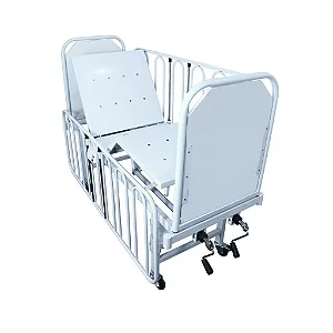 BERÇO FAWLER 02 MANIVELAS CABECEIRA E PESEIRA MDF - PE2707 PORTAL HOSPITALAR