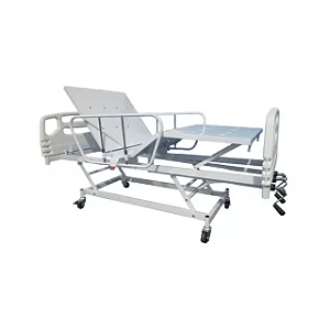 CAMA FOWLER 3 MANIVELAS – CABECEIRA E PESEIRA INJETADA E GRADES EM AÇO CARBONO – PE2701 PORTAL HOSPITALAR