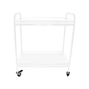 CARRO DE TRANSPORTE 2 BANDEJAS EM AÇO CARBONO – PE2851-P PORTAL HOSPITALAR