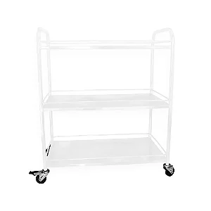 CARRO DE TRANSPORTE 3 BANDEJAS EM AÇO CARBONO – PE2800-P PORTAL HOSPITALAR