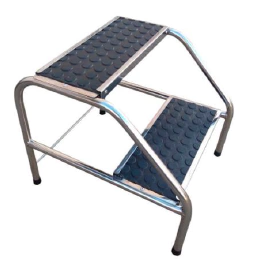 ESCADA 2 DEGRAUS EM INOX – PE2775 PORTAL HOSPITALAR