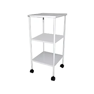 MESA AUXILIAR 40X40X80 AÇO CARBONO – 3 PRATELEIRAS – PE2792-PR PORTAL