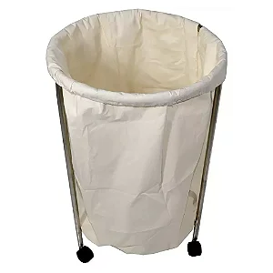 PORTA SACO HAMPER EM AÇO INOX - PE2816 PORTAL HOSPITALAR