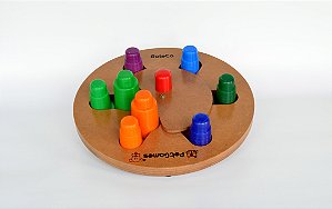 Comedouro Brinquedo Interativo Tabuleiro Xadrez Pet Games para Gatos