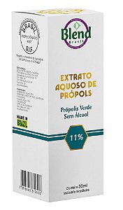Extrato de Própolis Verde Aquoso min. 11% 30ml Blend Brasil