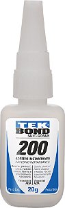 Adesivo Instantâneo 200 TEKBOND 20g Alta Viscosidade