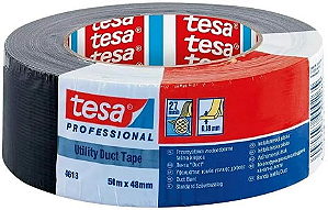 Fita Multiuso Duct Tape TESA 4613 48mm x 50m Preta