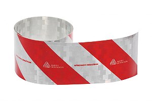 Faixa Refletiva para Parachoque Caminhão 2,4m x 10cm Denatran Avery Dennison